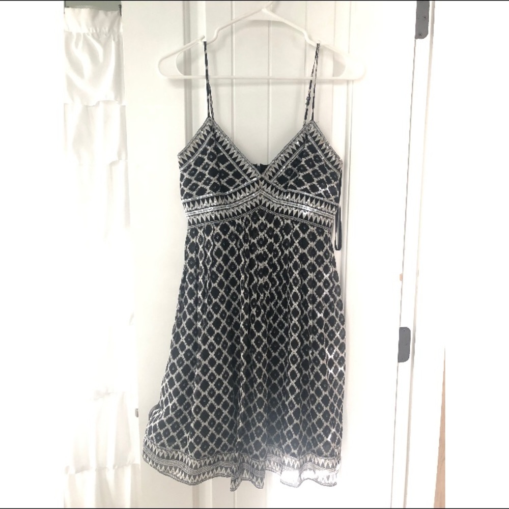 Black sequin BCBG dress